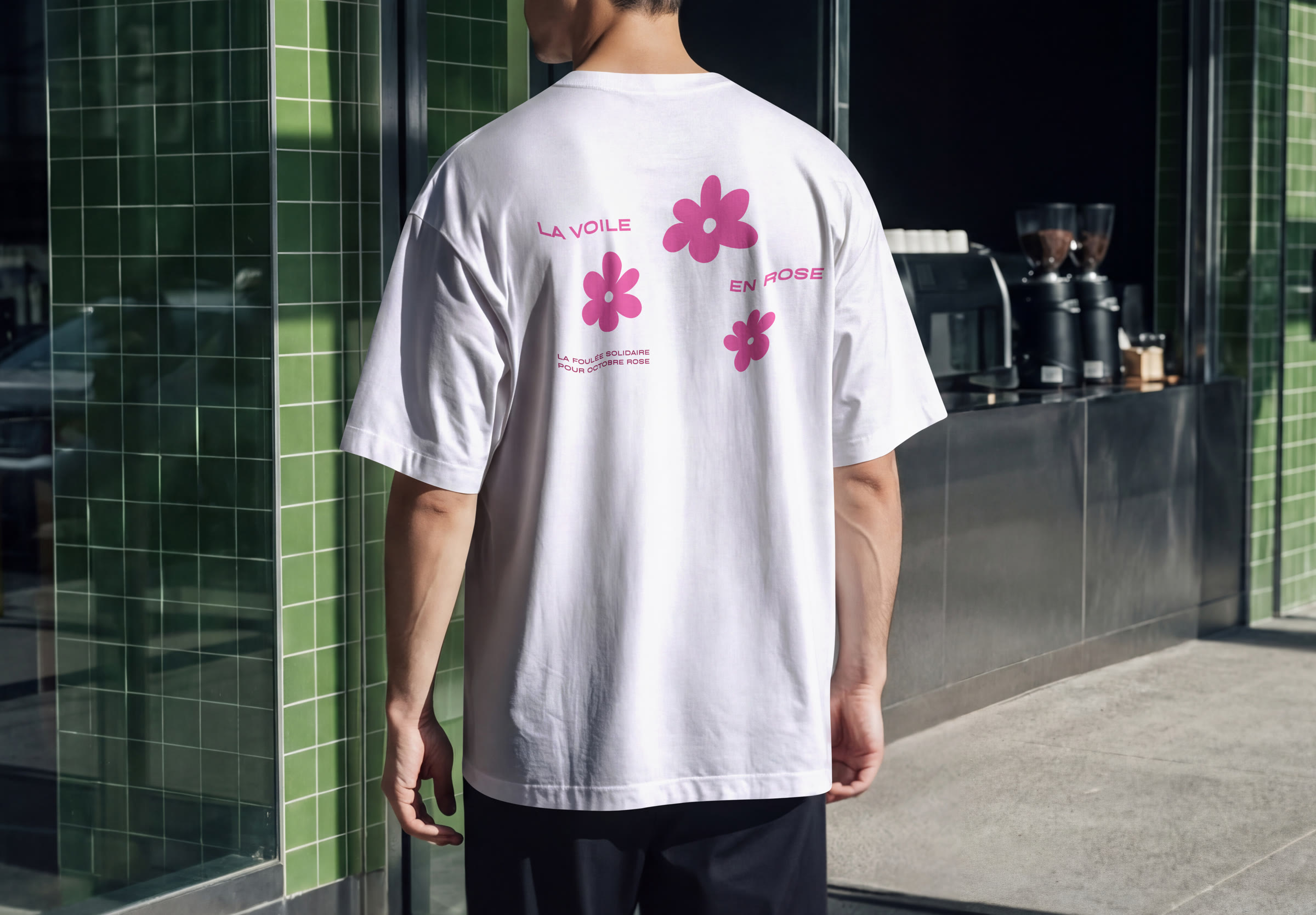 T-shirt imprimé au dos