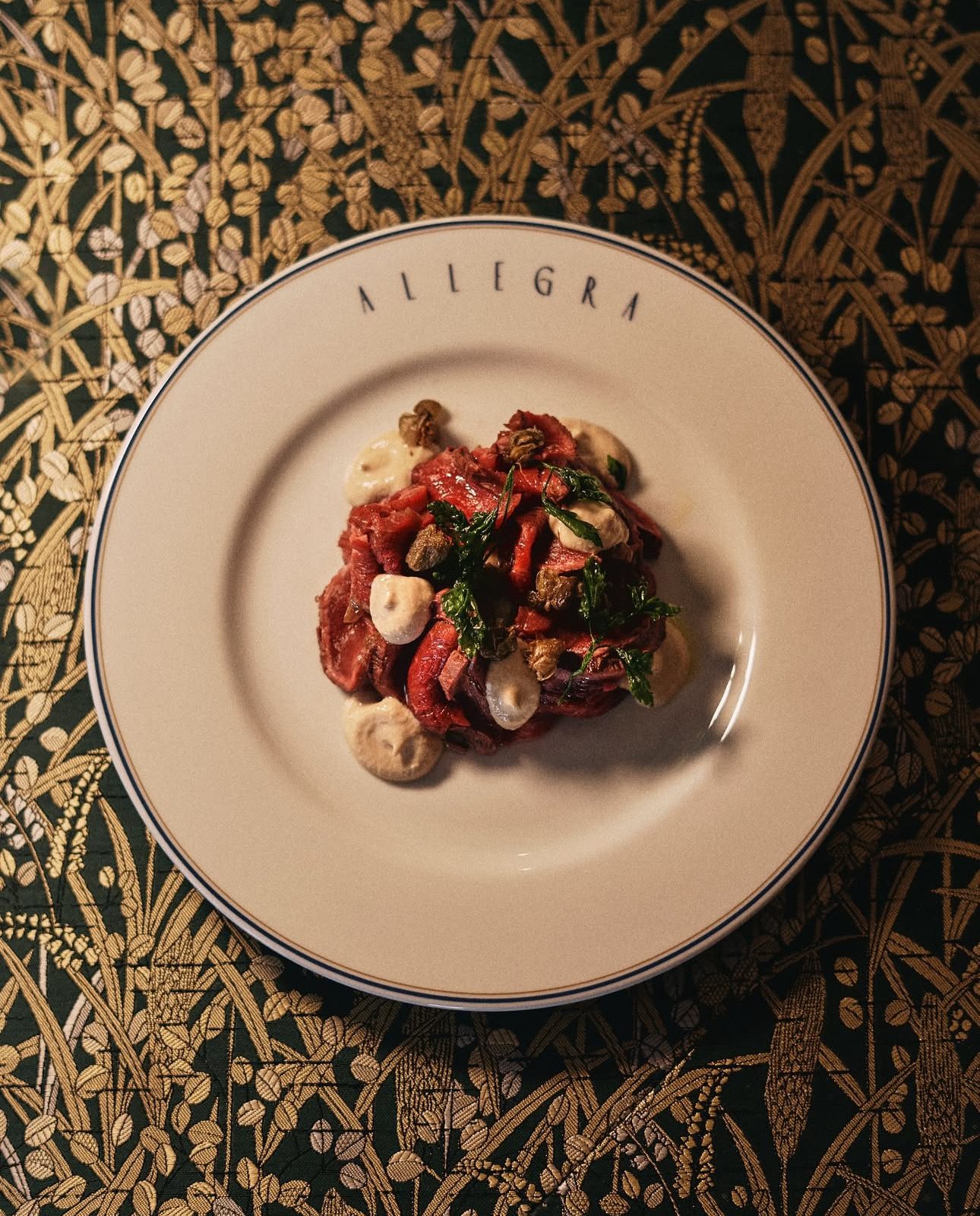 Assiette sérigraphiée Allegra